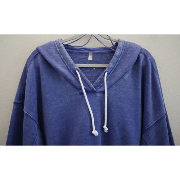 FP Movement OB2080058 Women's Sz S Blue Playbook Cropped Pullover Hoodie - Picture 4 of 11